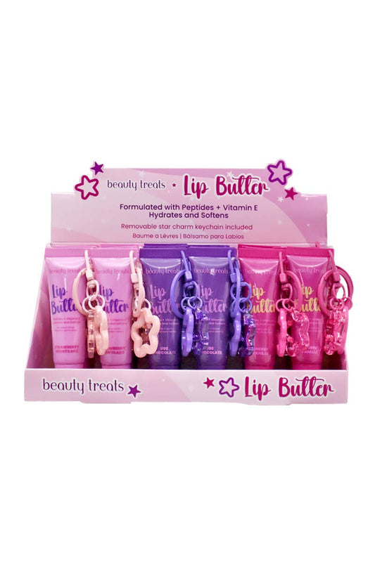 Beauty Treats 581 Baume à Lèvres avec Breloque Étoile — Lot de 24 Pièces : Le Soin Lèvres Tendance et Gourmand